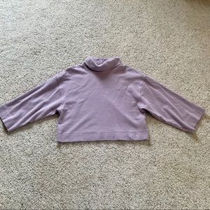 The North Face Funnel Neck crop waffle sweater